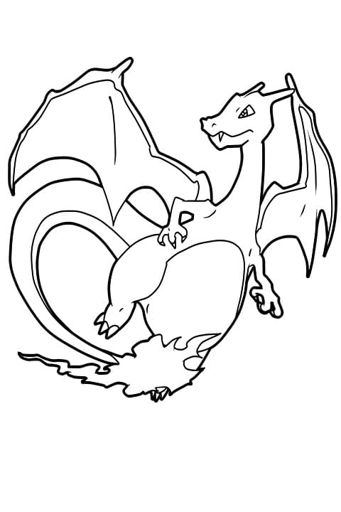 Charizard Stampabile da colorare