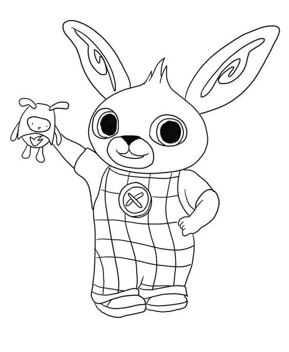 Coniglietto Bing adorabile da colorare