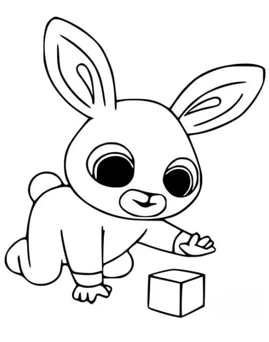Coniglietto Bing carino da colorare