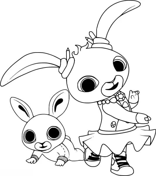Coniglietto Bing gratuito da colorare