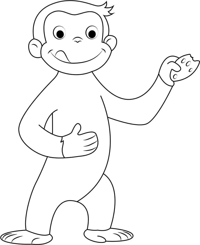 Curioso come George (7) da colorare