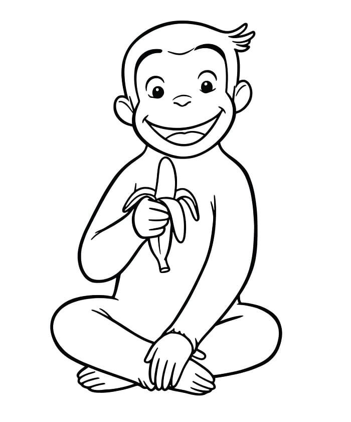 Curioso come George Adorabile da colorare