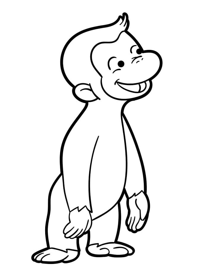 Curioso come George Divertente da colorare