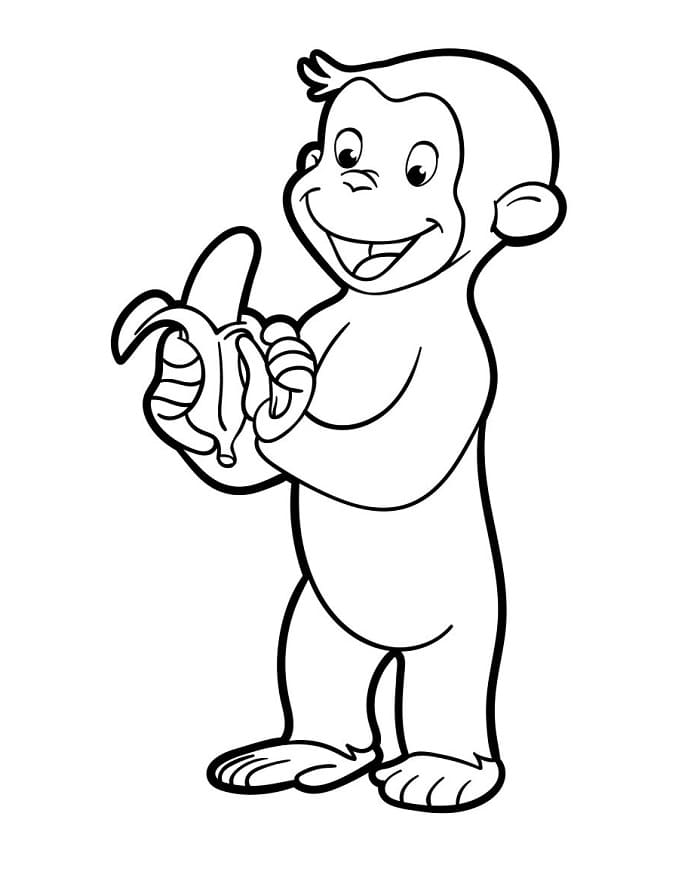 Curioso come George da colorare