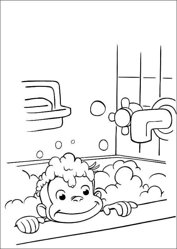 Curioso come George Immagine Gratis da colorare