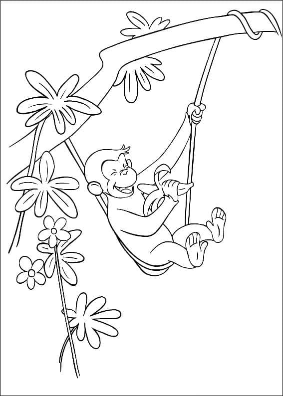 Curioso come George Immagine Stampabile da colorare