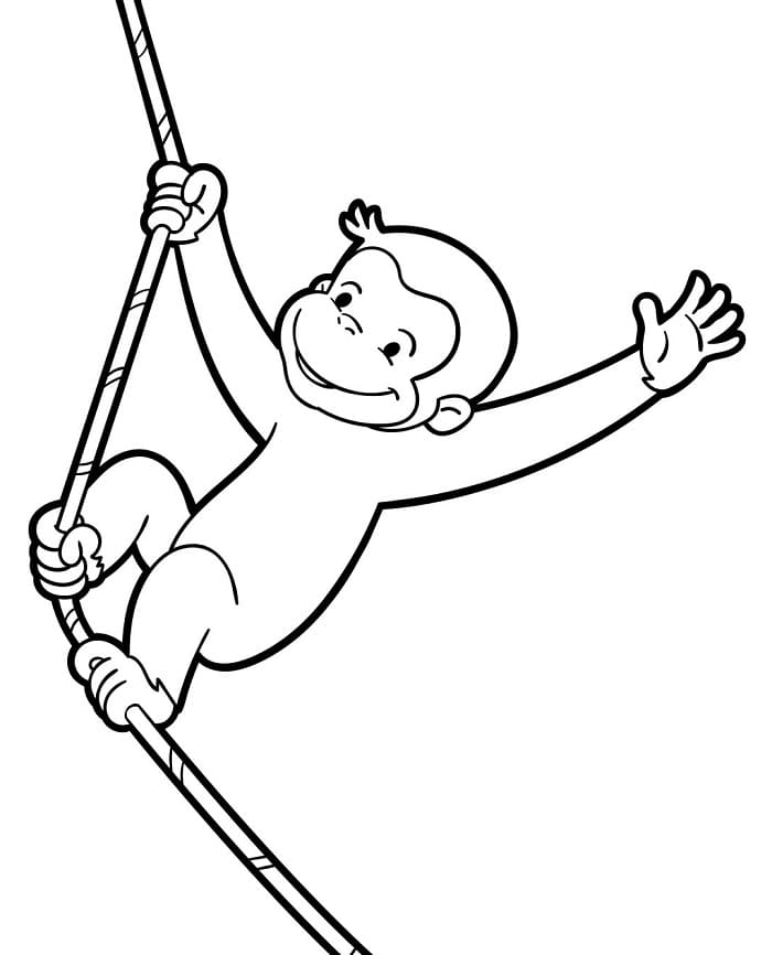 Curioso come George Omaggio da colorare