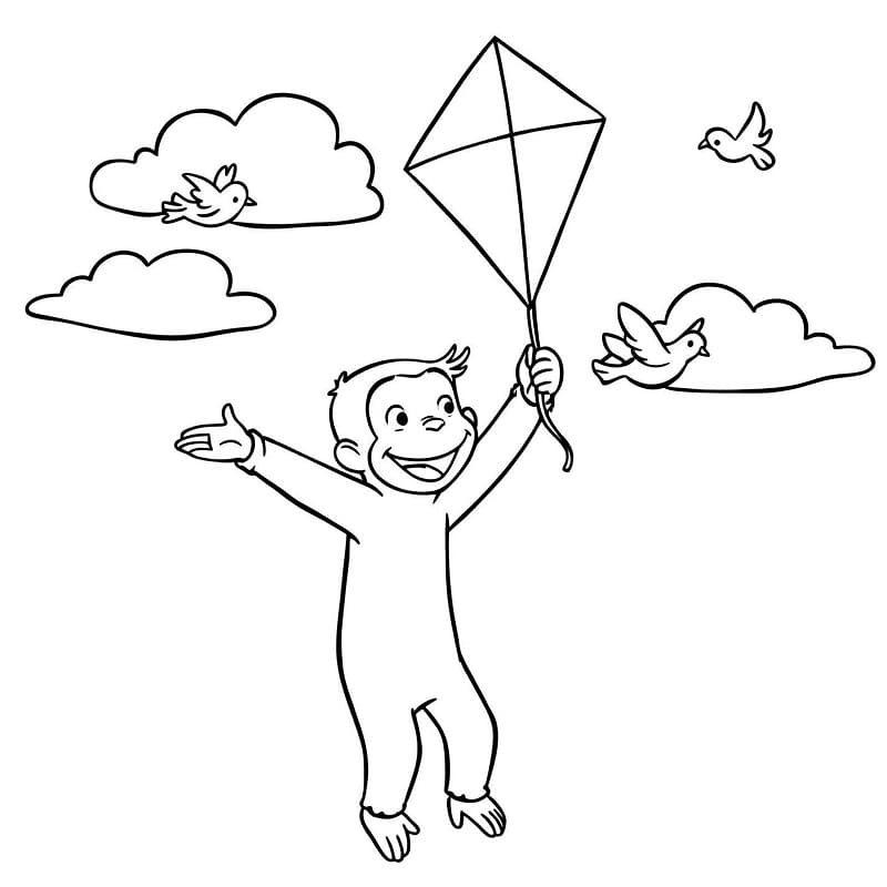 Curioso come George Semplice da colorare