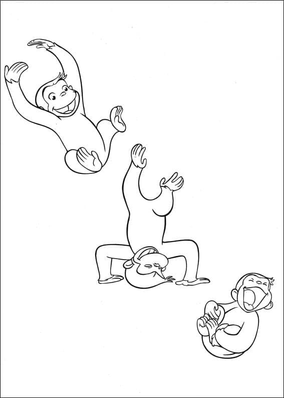 Curioso come George Stampabile da colorare