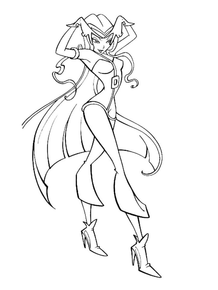 Darcy del Winx Club da colorare