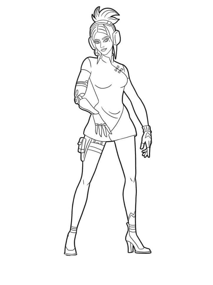 Demi di Fortnite da colorare