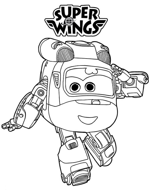 Dizzy della serie Super Wings da colorare