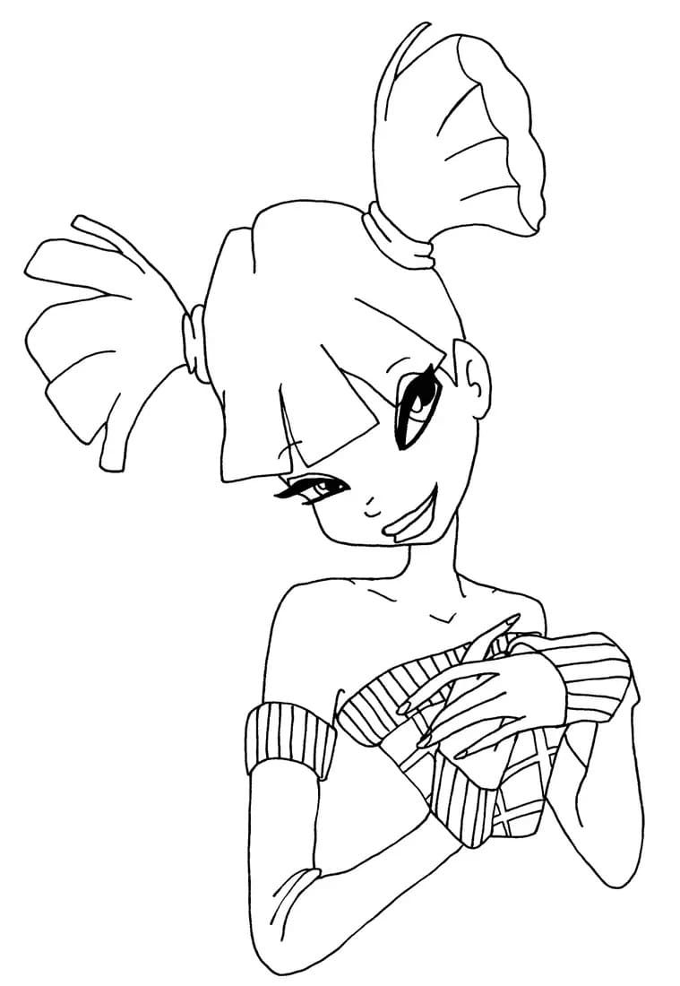 Dolce Musa del Winx Club da colorare