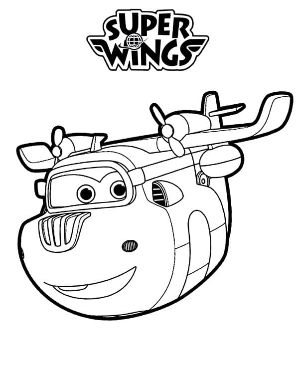 Donnie di Super Wings da colorare