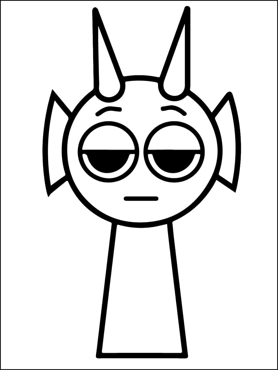 Durple Incredibox Sprunki da colorare