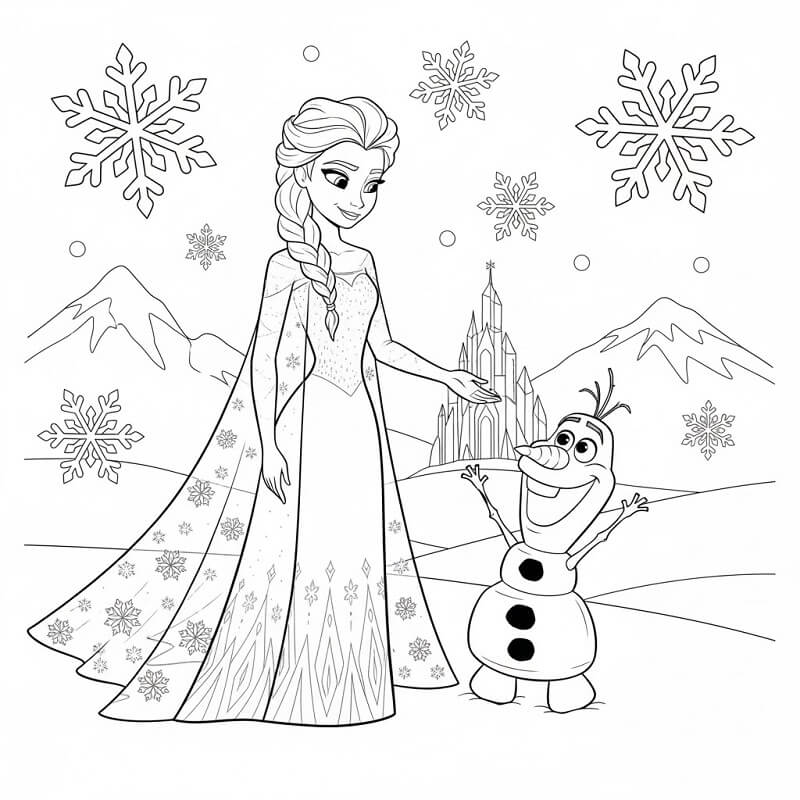 Frozen da colorare