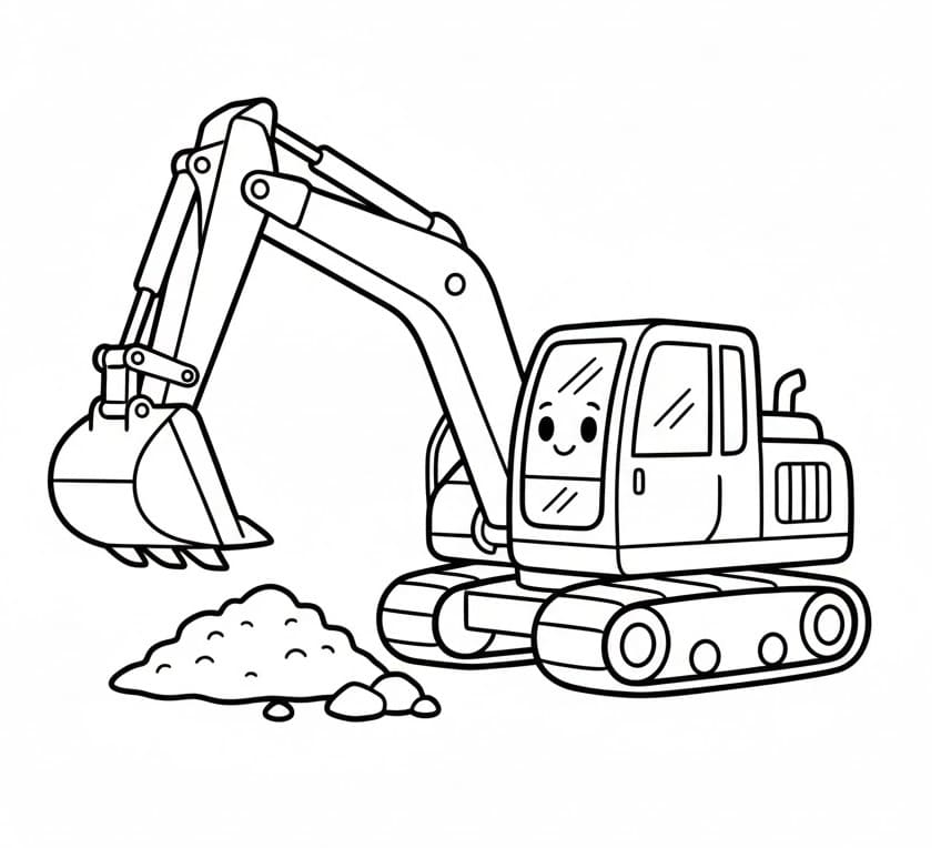 Escavatori da colorare