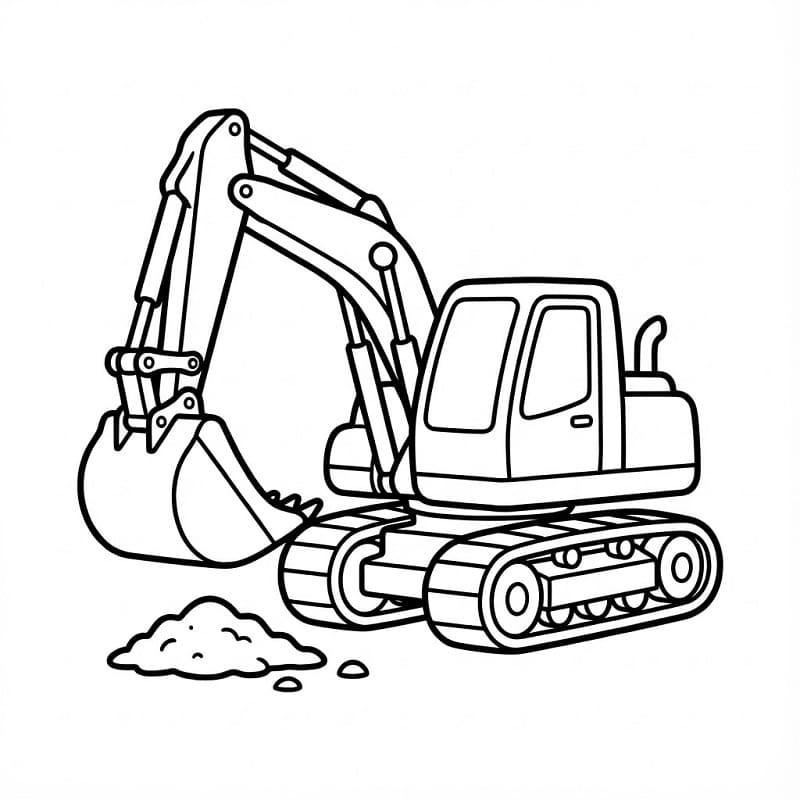 Escavatore Fantastico da colorare