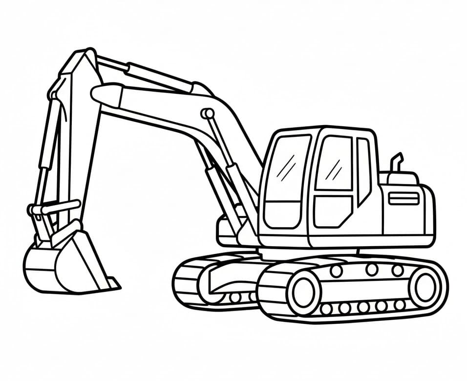 Escavatore Normale da colorare