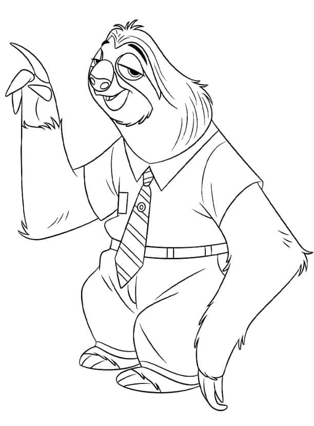 Flash a Zootropolis da colorare