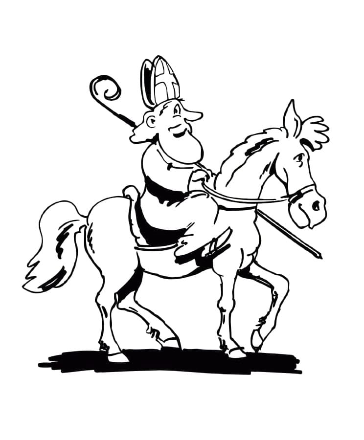 Fotografie di San Nicola da colorare