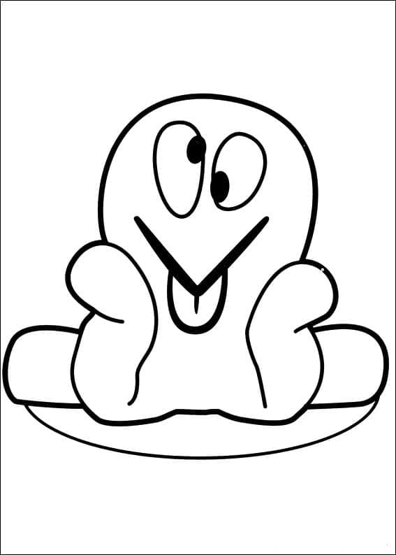 Fred di Pocoyo da colorare