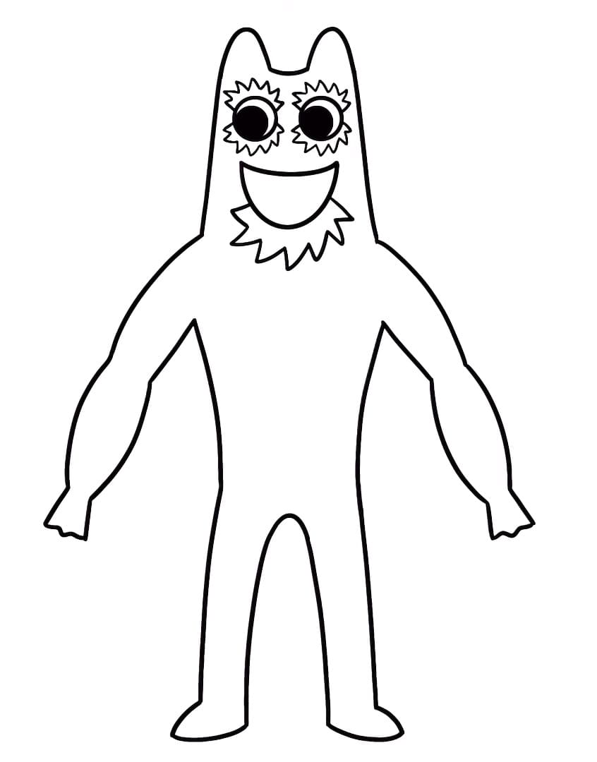 Garten of Banban 8 Flumbo da colorare