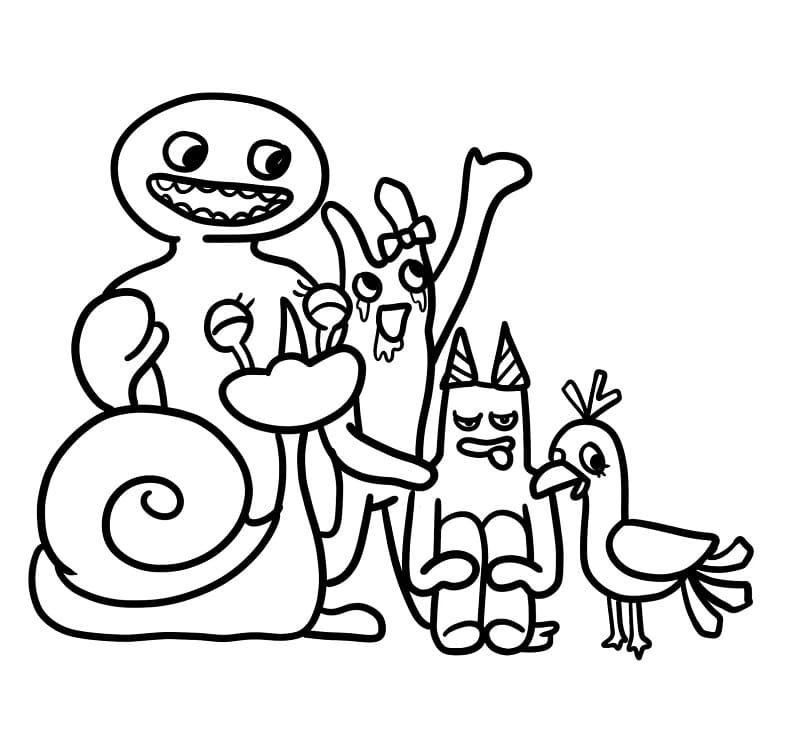 Garten of Banban Gratis da Stampare da colorare