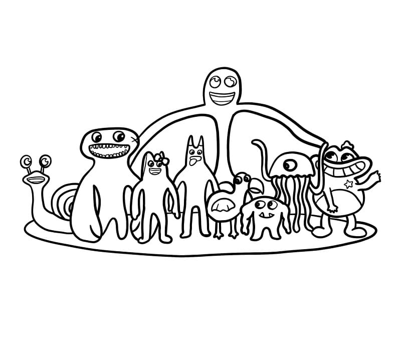 Garten of Banban Versione Stampabile da colorare