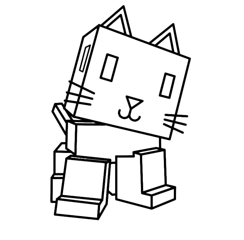 Gatto Grow a Garden da colorare