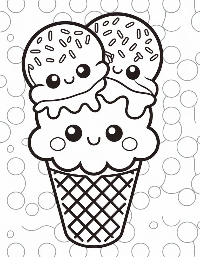 Gelato Fantastico da colorare