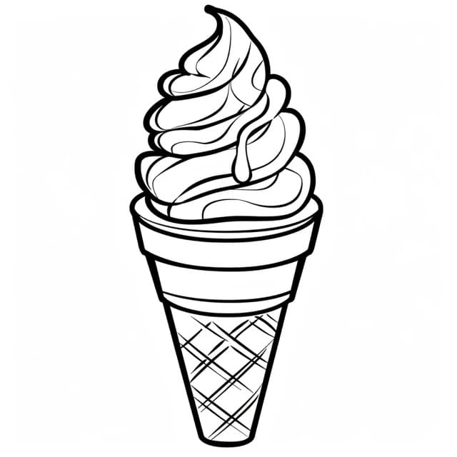 Gelato Gratis per Bambini da colorare