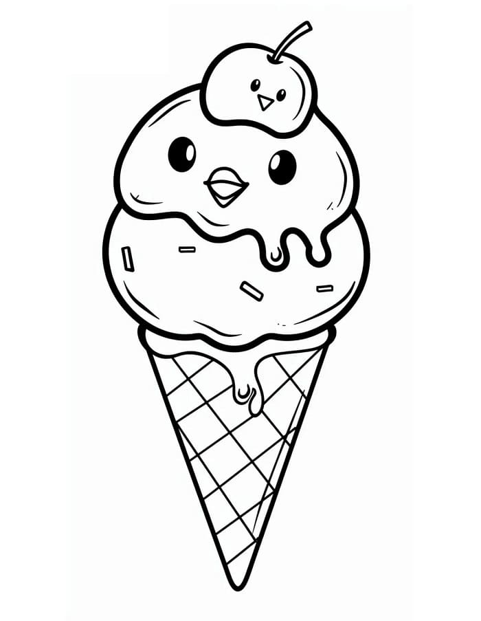 Gelato Gustoso da colorare