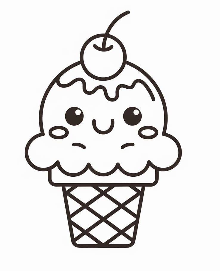 Gelato Straordinario da colorare