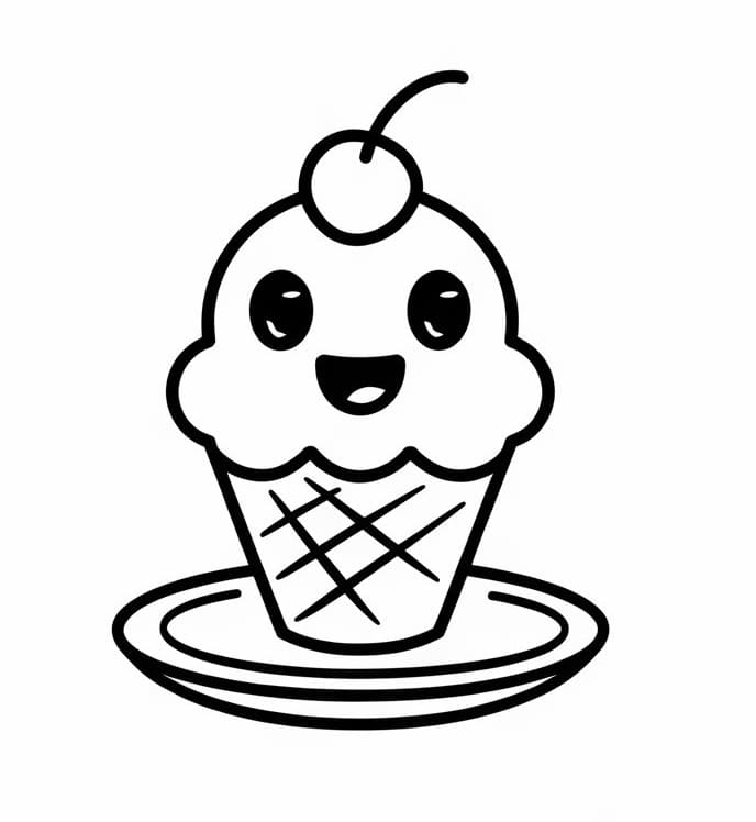 Gelato da Stampare da colorare