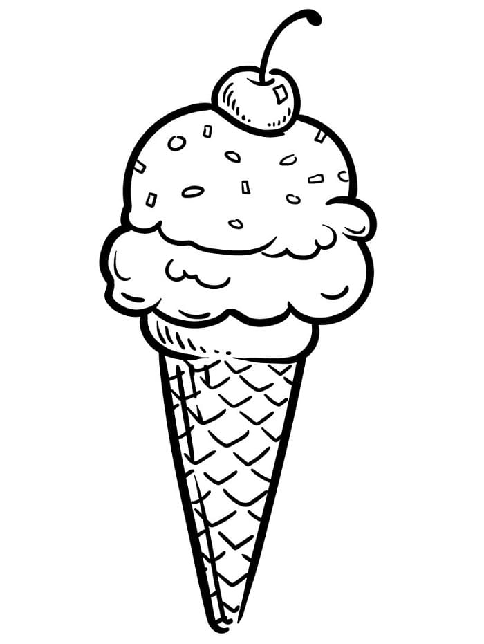 Gelato per Bimbi di 1 Anno da colorare