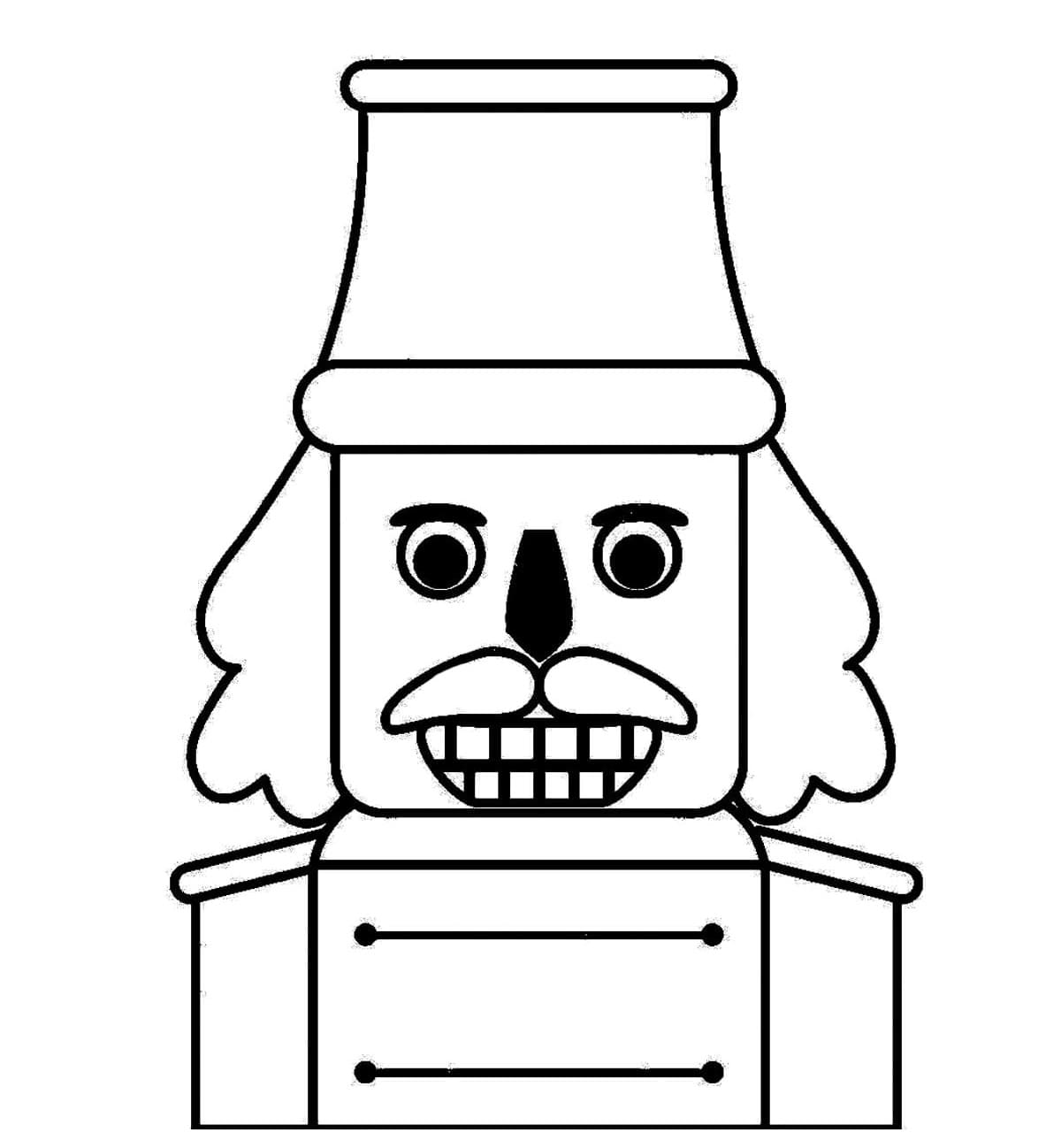 Giocattolo schiaccianoci da colorare