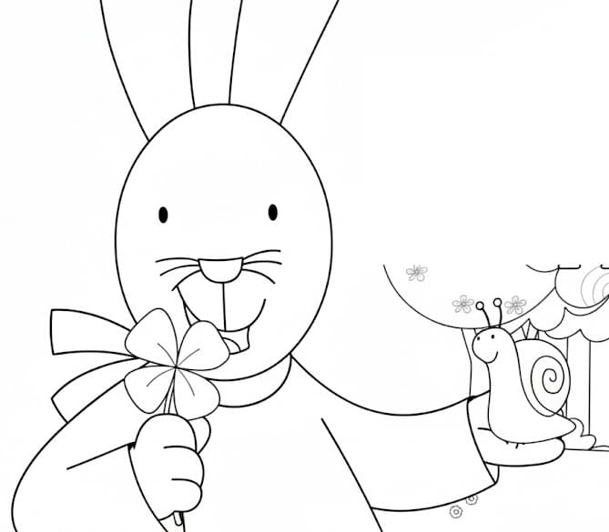 Giulio Coniglio Adorabile da colorare