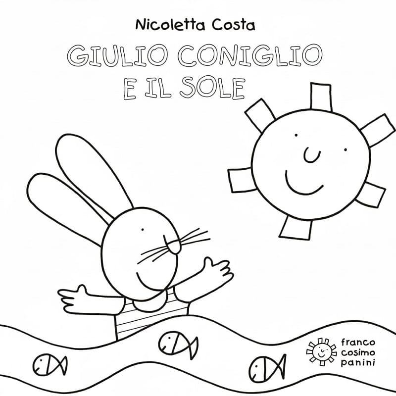 Giulio Coniglio Gratis Stampabile da colorare