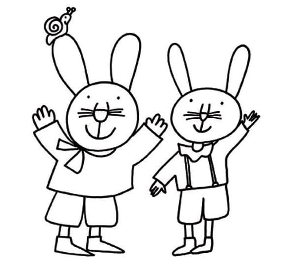 Giulio Coniglio Immagine Gratis da colorare