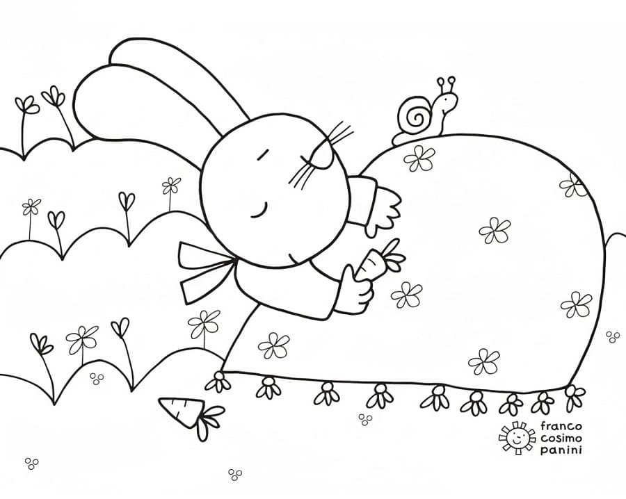 Giulio Coniglio Tenerissimo da colorare