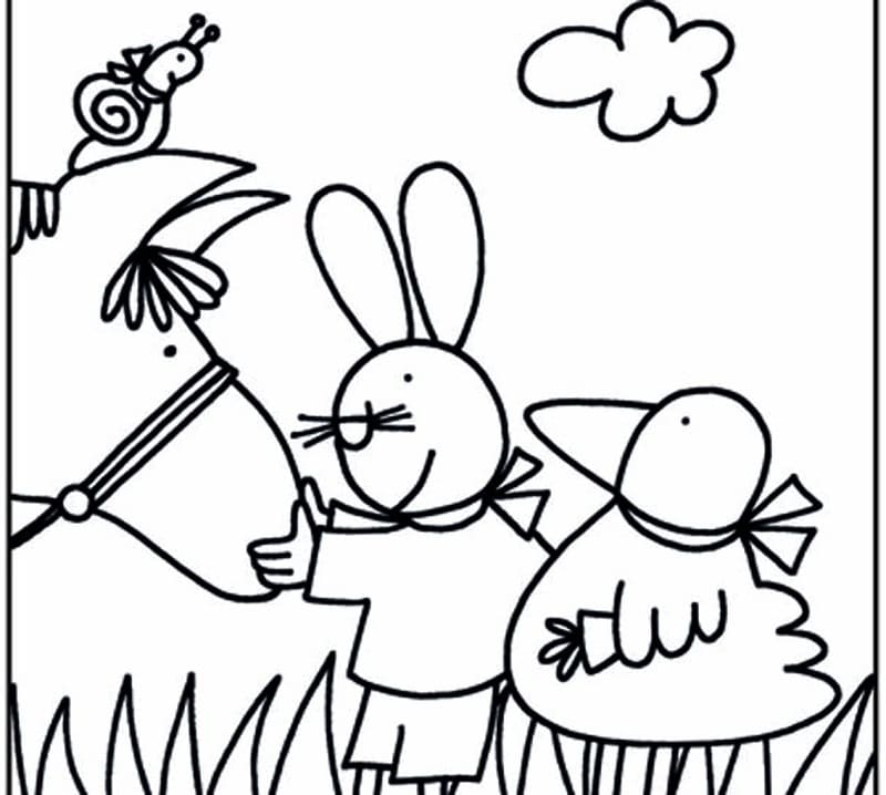 Giulio Coniglio da Stampare da colorare