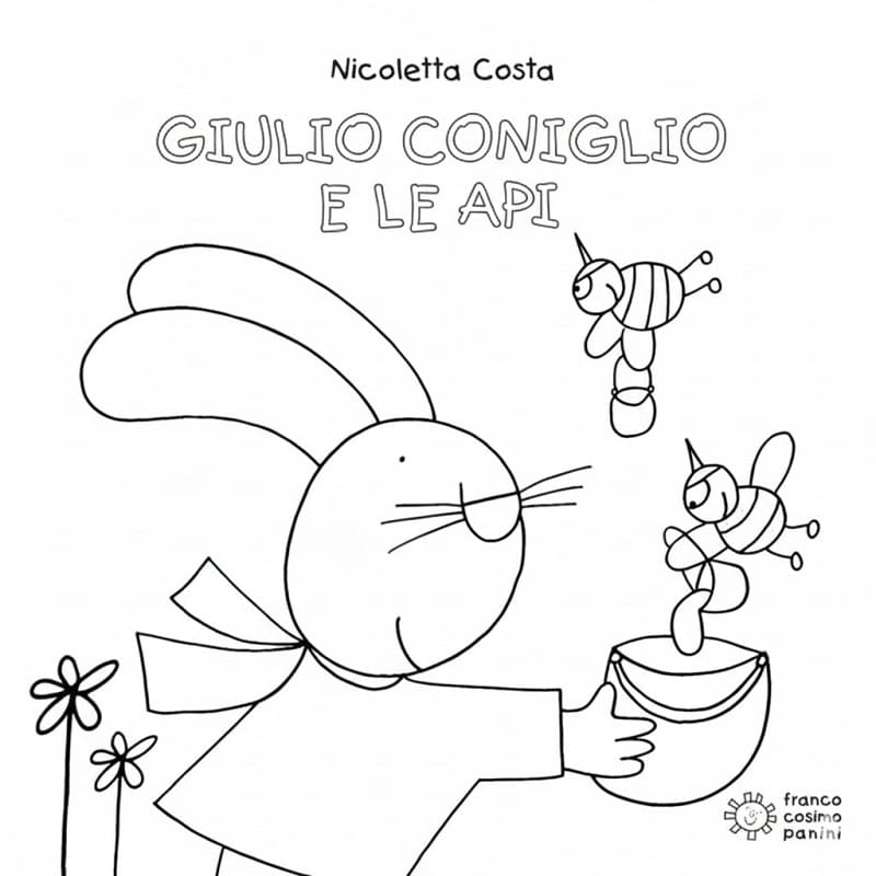 Giulio Coniglio per Bimbi da colorare