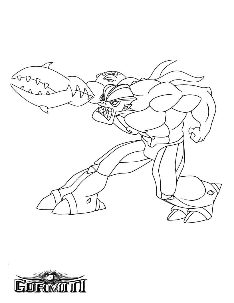 Gormiti (5) da colorare