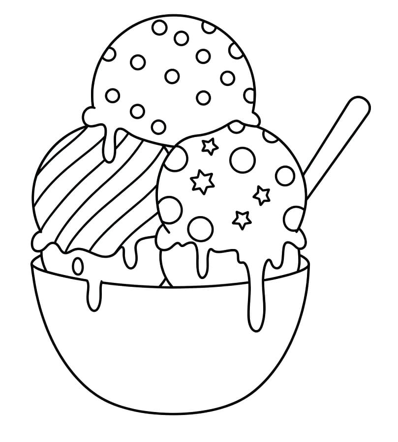 Gratis Gelato per Bimbi da colorare