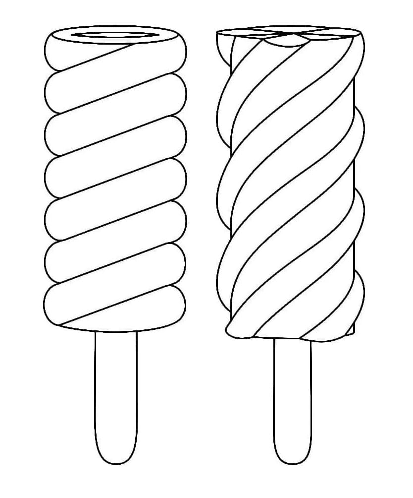 Gratis Immagine Gelato da colorare