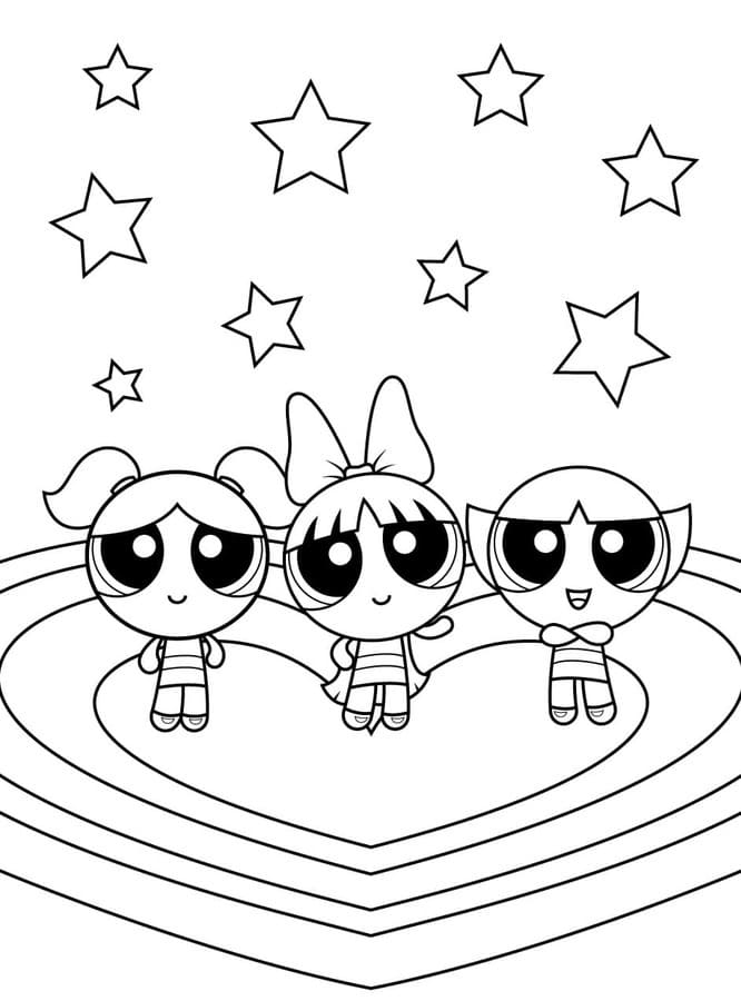 Gratis Immagine Le Superchicche da colorare