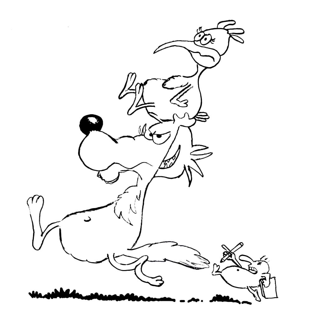 Gratis Lupo Alberto per Bimbi da colorare