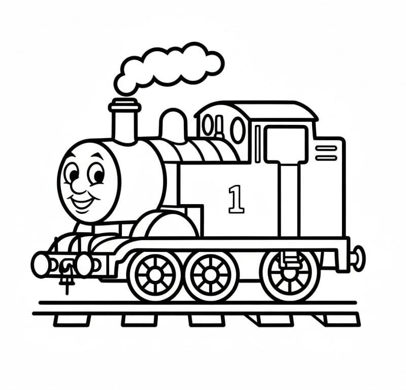 Gratis Trenino Thomas Stampabile da colorare
