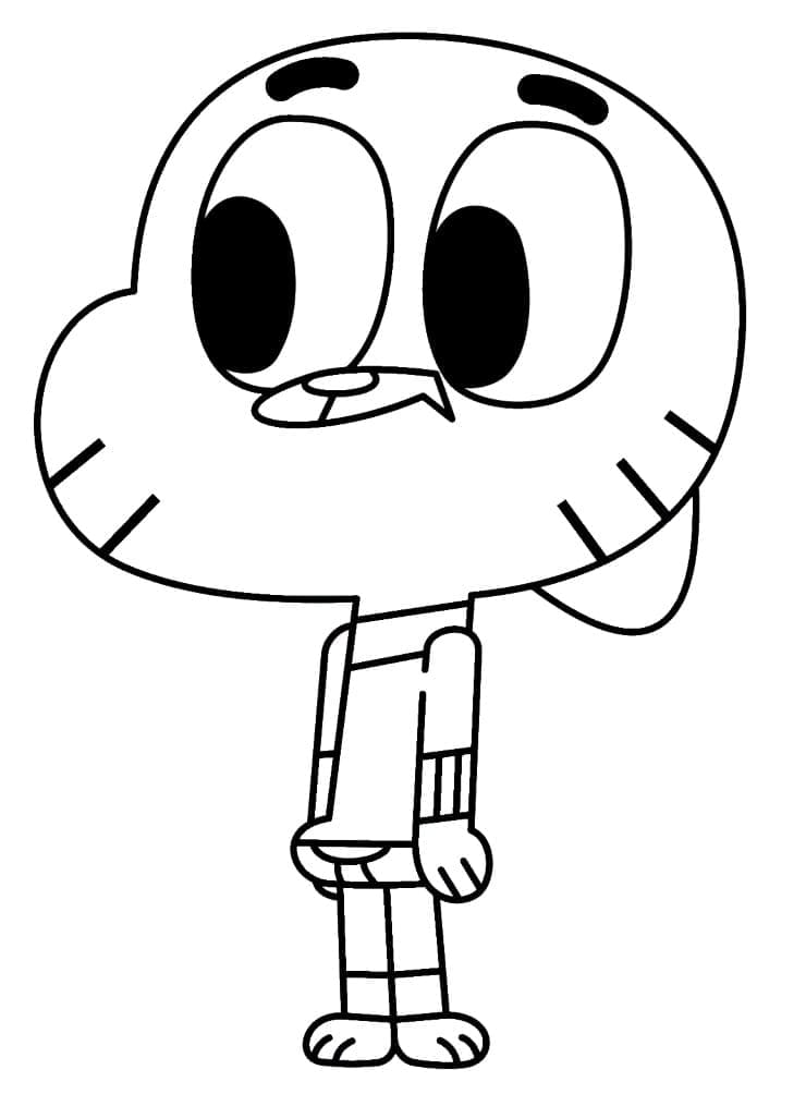 Gumball (1) da colorare
